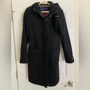 Black Hooded Coat